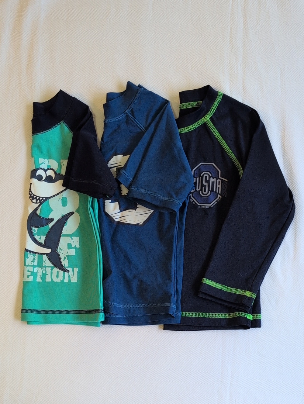 Size 3T Boys Swim Rash Guards Bundle Lot - Joe Fresh George Cusma (3 Pack)